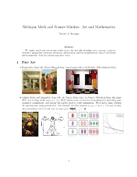Art and Mathematics