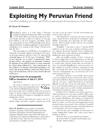 Exploiting My Peruvian Friend How Mark Zuckerberg, Joe Green, and FWD.Us Lie and Accelerate the Brain Drain from South America