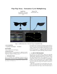 Flap Flap Away - Animation Cycle Multiplexing