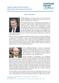 Japan's Long-Term Recession: Abenomics and Lessons for Europe