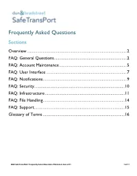 Frequently Asked Questions Sections Overview