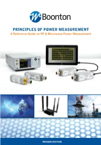Principles of RF Power Measurement