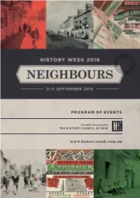 Program of Events
