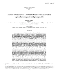 Tectonic Terranes of the Chortis Block Based on Integration of Regional Aeromagnetic and Geologic Data