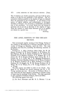 The O-Relations Are Wholly Symmetric, and May Hold for Pairs, Triads, Or in Fact for Any Multitude of the Elements