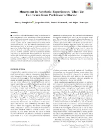 What We Can Learn from Parkinson's Disease