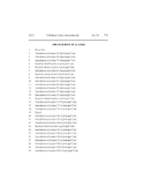 2012 Criminal Code (Amendment) Act 29 711