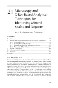21 Microscopy and X-Ray-Based Analytical Techniques For