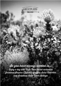 So You Have Always Wanted