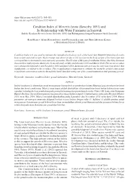 Condition Index of Meretrix Lyrata