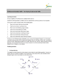 Fundamental Softball Skills – Developing Fundamental Skills