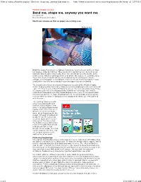 How to Make a Flexible Display | Bend Me, Shape Me, Anyway You Want M