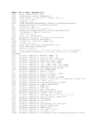 ICD 10 Codes