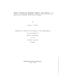 Is There a Link Between Dependent Romantic Relationships with Men and the Criminal Activities of Women?