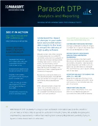 Parasoft DTP Analytics and Reporting