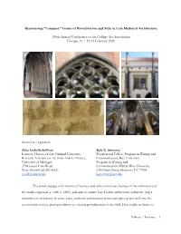 Reassessing “Lateness:” Issues of Periodization and Style in Late Medieval Architecture