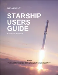 STARSHIP USERS GUIDE Revision 1.0 | March 2020