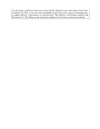 This Document Is Identical to the Version Filed with the Supreme