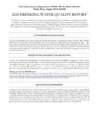 2020 Drinking Water Quality Report