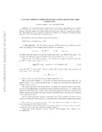 A Gauss--Newton Iteration for Total Least Squares Problems