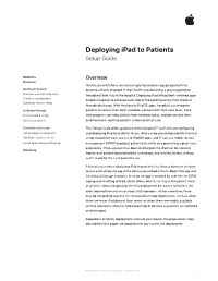 Deploying Ipad to Patients Setup Guide