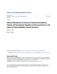 Different Mechanisms of Calcitonin, Calcitonin Gene-Related Peptide
