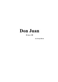 Don Juan （Volume III）