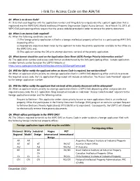 I-Link for Access Code on the AIA/14