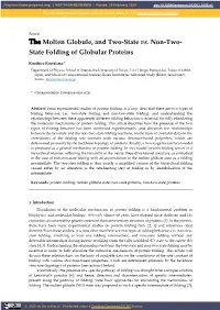 State Folding of Globular Proteins