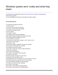 Windows System Error Codes and What They Mean