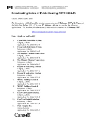 Broadcasting Notice of Public Hearing CRTC 2006-13