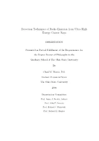 Detection Techniques of Radio Emission from Ultra High Energy Cosmic Rays