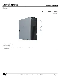 HP Z400 Workstation Overview