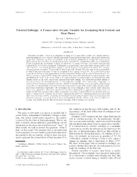 Potential Enthalpy: a Conservative Oceanic Variable for Evaluating Heat Content and Heat Fluxes
