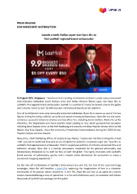 PRESS RELEASE for IMMEDIATE DISTRIBUTION Lazada Unveils