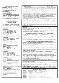 2Nd Sunday Easter 4-23-17