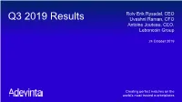 Adevinta Q3 2019 Results Presentation 0835 241019