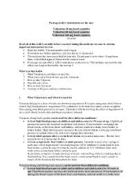 Download Leaflet View the Patient Leaflet in PDF Format