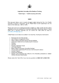 Legislative Assembly of the Northern Territory