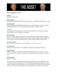 The Asset Episode 11: Payoff Producer: Previously on the Asset