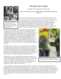 The Elusive Marc Chagall