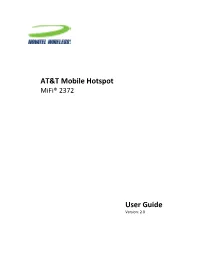 AT&T Mobile Hotspot User Guide