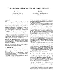 Cartesian Hoare Logic for Verifying K-Safety Properties ∗