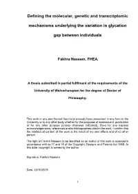 Defining the Molecular, Genetic and Transcriptomic Mechanisms