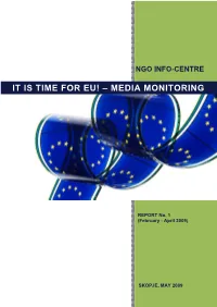 It Is Time for Eu! – Media Monitoring