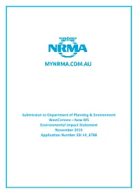 NRMA Westconnex New M5 Submission