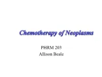 PHRM 203 Allison Beale Overview