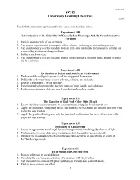 SC112 Laboratory Learning Objectives 12.5.2018 ______