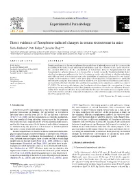 Direct Evidence of Toxoplasma-Induced Changes In