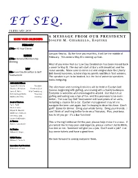 Et Seq. Is Including Reprints of Earlier Bar History Articles in Addition to the Regular Monthly Bar History Snippet